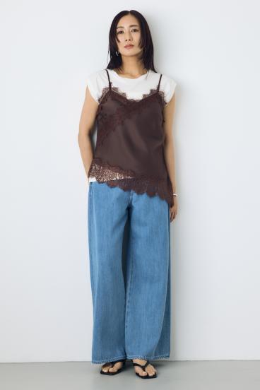 AZUL DENIM 甘撚りバギーパンツ 詳細画像