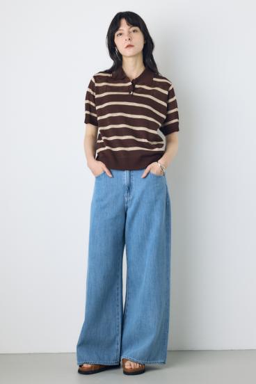 AZUL DENIM 甘撚りバギーパンツ 詳細画像