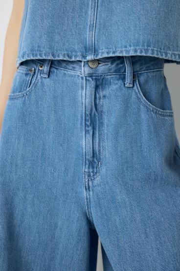 AZUL DENIM 甘撚りハーフパンツ 詳細画像