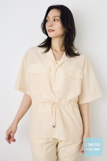 COMFORA AIRウエストマークブラウス