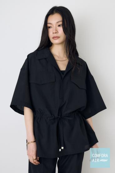 COMFORA AIRウエストマークブラウス