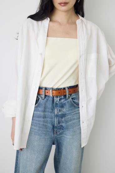 フレンチリネンCOOLMAXアーバンリラックスシャツ 詳細画像