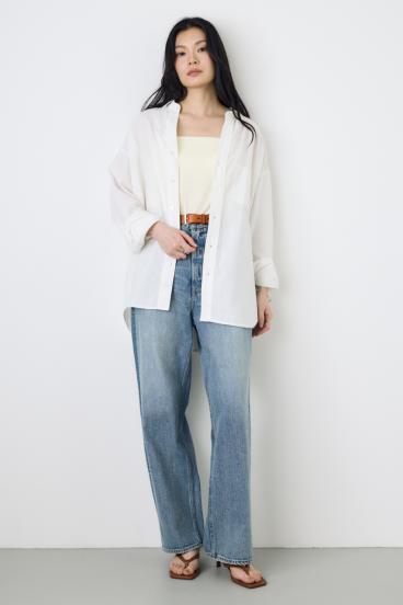 フレンチリネンCOOLMAXアーバンリラックスシャツ 詳細画像