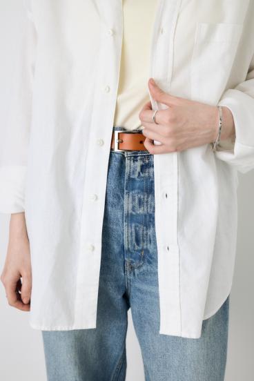 フレンチリネンCOOLMAXアーバンリラックスシャツ 詳細画像