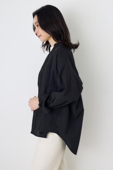 フレンチリネンCOOLMAXアーバンリラックスシャツ 詳細画像