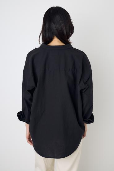 フレンチリネンCOOLMAXアーバンリラックスシャツ 詳細画像