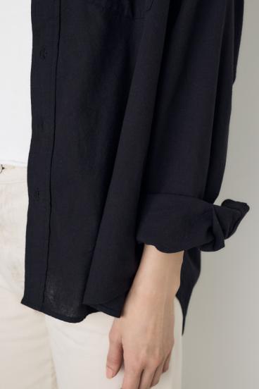 フレンチリネンCOOLMAXアーバンリラックスシャツ 詳細画像