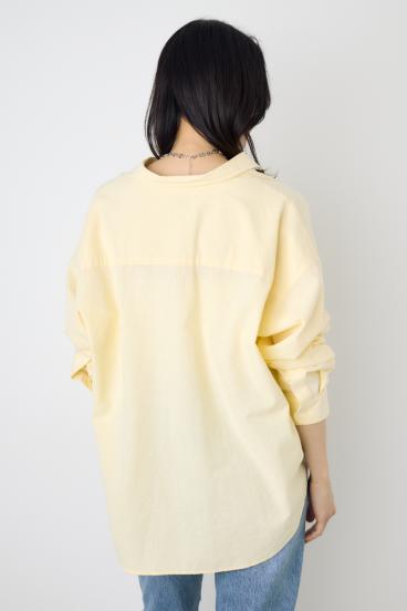 フレンチリネンCOOLMAXアーバンリラックスシャツ 詳細画像