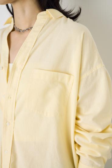 フレンチリネンCOOLMAXアーバンリラックスシャツ 詳細画像