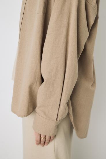 フレンチリネンCOOLMAXアーバンリラックスシャツ 詳細画像