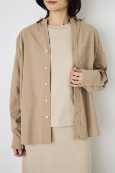 フレンチリネンCOOLMAXアーバンリラックスシャツ 詳細画像