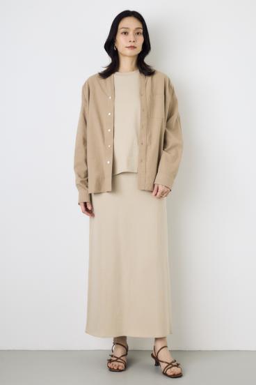 フレンチリネンCOOLMAXアーバンリラックスシャツ 詳細画像