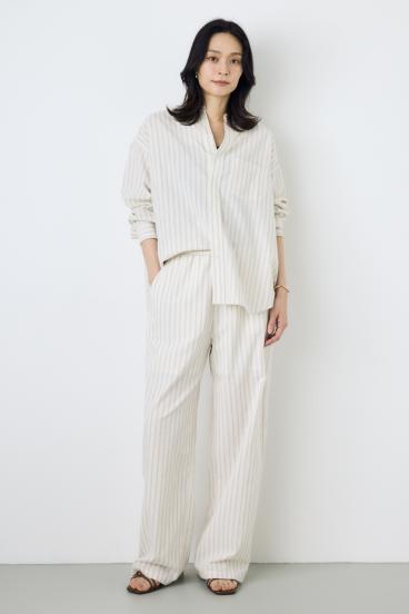 フレンチリネンCOOLMAXアーバンリラックスシャツ 詳細画像