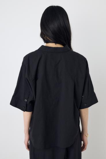 フレンチリネンCOOLMAXショートドルマンシャツ 詳細画像