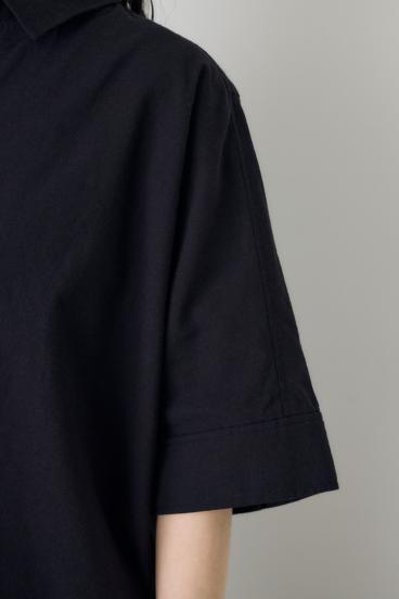 フレンチリネンCOOLMAXショートドルマンシャツ 詳細画像