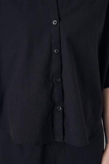 フレンチリネンCOOLMAXショートドルマンシャツ 詳細画像