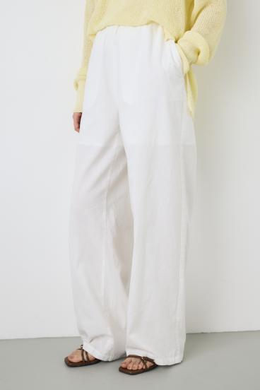 フレンチリネンCOOLMAXイージーパンツ 詳細画像