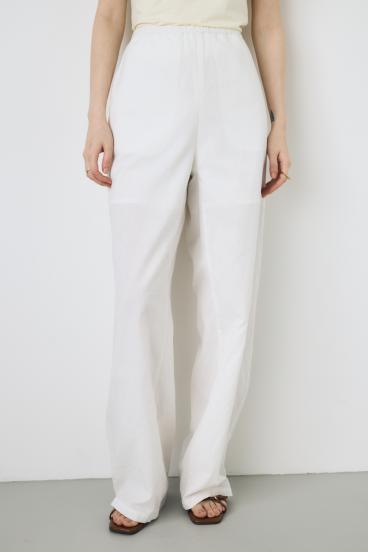 フレンチリネンCOOLMAXイージーパンツ 詳細画像