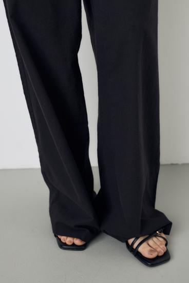 フレンチリネンCOOLMAXイージーパンツ 詳細画像