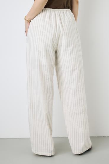 フレンチリネンCOOLMAXイージーパンツ 詳細画像