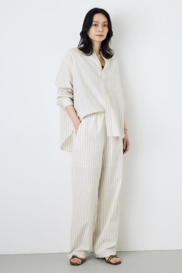 フレンチリネンCOOLMAXイージーパンツ 詳細画像