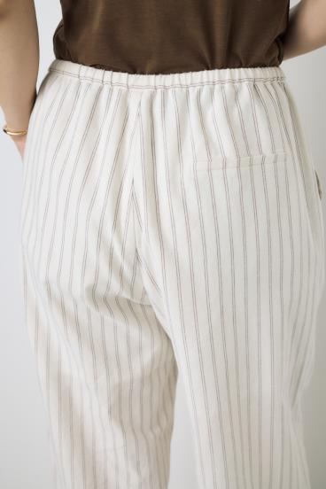 フレンチリネンCOOLMAXイージーパンツ 詳細画像