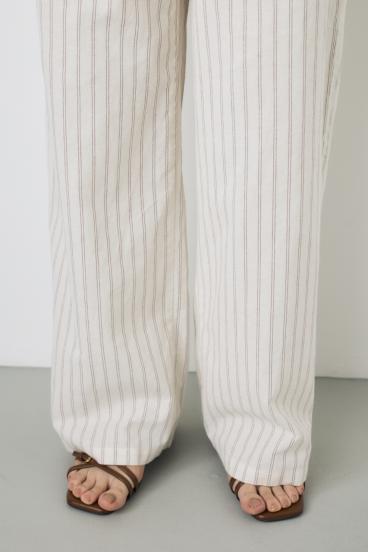 フレンチリネンCOOLMAXイージーパンツ 詳細画像