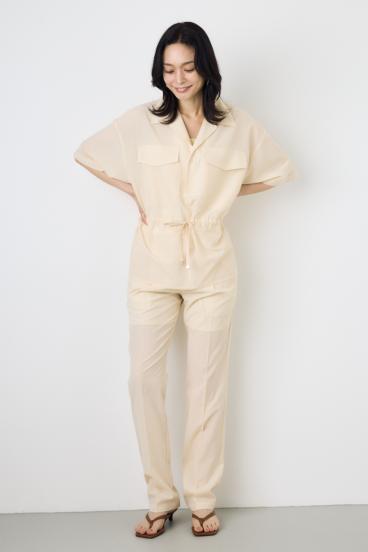 COMFORA AIRピンタックテーパードパンツ 詳細画像