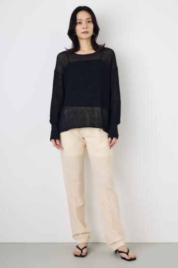 COMFORA AIRピンタックテーパードパンツ 詳細画像