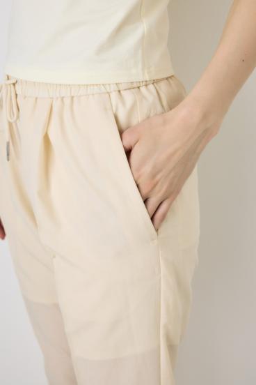 COMFORA AIRピンタックテーパードパンツ 詳細画像