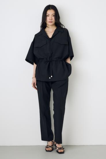 COMFORA AIRピンタックテーパードパンツ 詳細画像