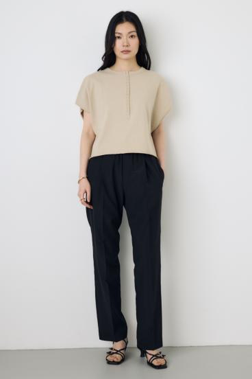 COMFORA AIRピンタックテーパードパンツ 詳細画像