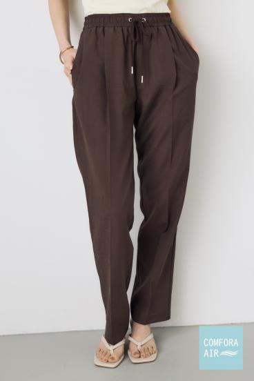 COMFORA AIRピンタックテーパードパンツ