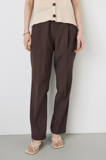 COMFORA AIRピンタックテーパードパンツ 詳細画像