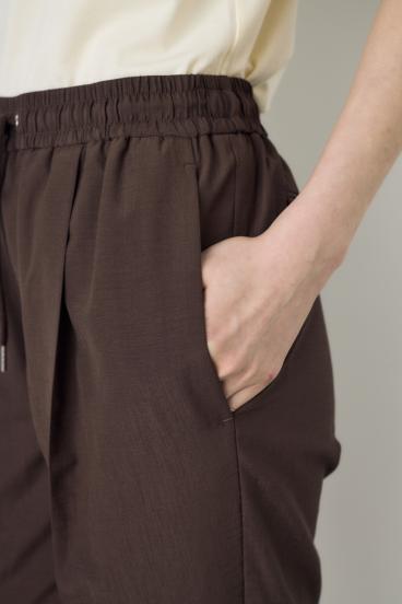 COMFORA AIRピンタックテーパードパンツ 詳細画像