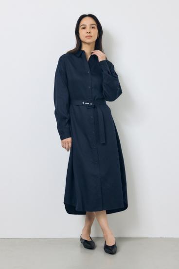 セルロースロングシャツワンピース