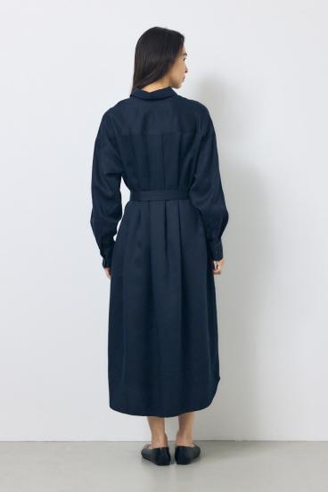 セルロースロングシャツワンピース 詳細画像