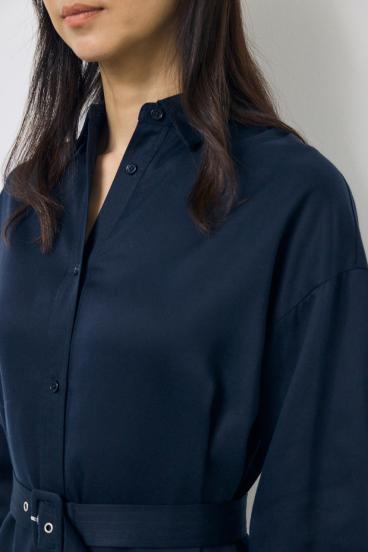 セルロースロングシャツワンピース 詳細画像