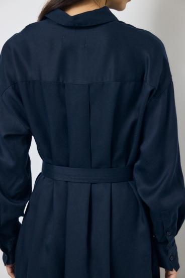 セルロースロングシャツワンピース 詳細画像