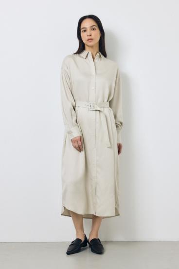 セルロースロングシャツワンピース