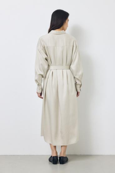 セルロースロングシャツワンピース 詳細画像