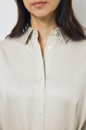 セルロースロングシャツワンピース 詳細画像