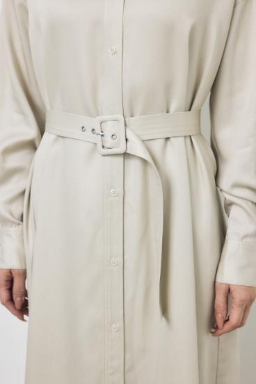 セルロースロングシャツワンピース 詳細画像