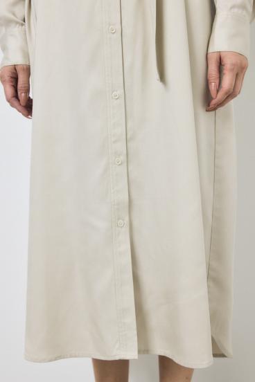 セルロースロングシャツワンピース 詳細画像