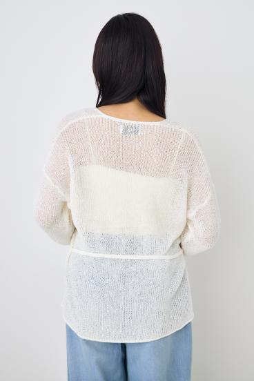 ドライタッチニットVネックカーディガン 詳細画像