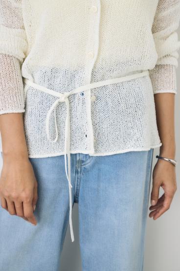 ドライタッチニットVネックカーディガン 詳細画像