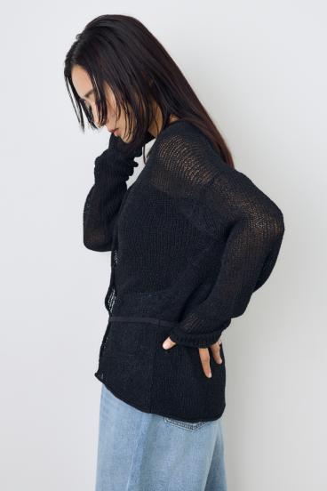 【4/30（木）23:59まで期間限定価格】ドライタッチニットVネックカーディガン 詳細画像
