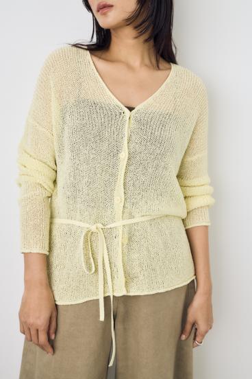 【4/30（木）23:59まで期間限定価格】ドライタッチニットVネックカーディガン 詳細画像