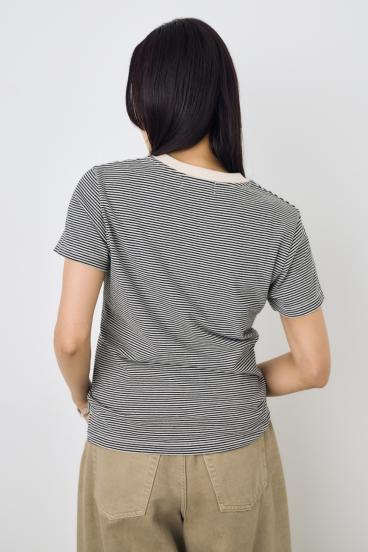 ミニボーダーTシャツ 詳細画像