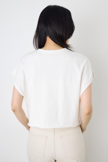 2WAYヘンリーネックトップス 詳細画像